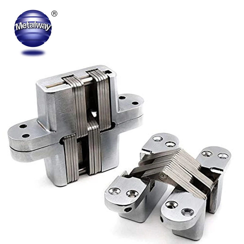 180 Degree Invisible Cross for Cabinet and Furniture Concealed 3D Laptop Door Hinge Invisible Cross Concealed Hinge