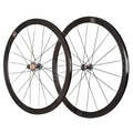 700C Wind Breaker Road Bike Wheelset with 40mm Carbon Fiber Tube Aluminum Alloy V Brake Rims Clincher Type Hub