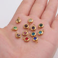 Wholesale Stock 6.5mm Vintage Jewelry Making Necklace Accessories DIY Stainless Steel Gold Plated Zircon Jewelry for Children's