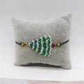 Adjustable Women's Fashion Christmas Tree Series Woven Bracelets Handmade Colorful Miyuki Beaded Bracelets for Christmas