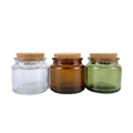 100ml Glass Candle Jar with Bung 200ml clear Amber Green Color Toilet Candle Jar Office Aromatherapy Care Empty Jar