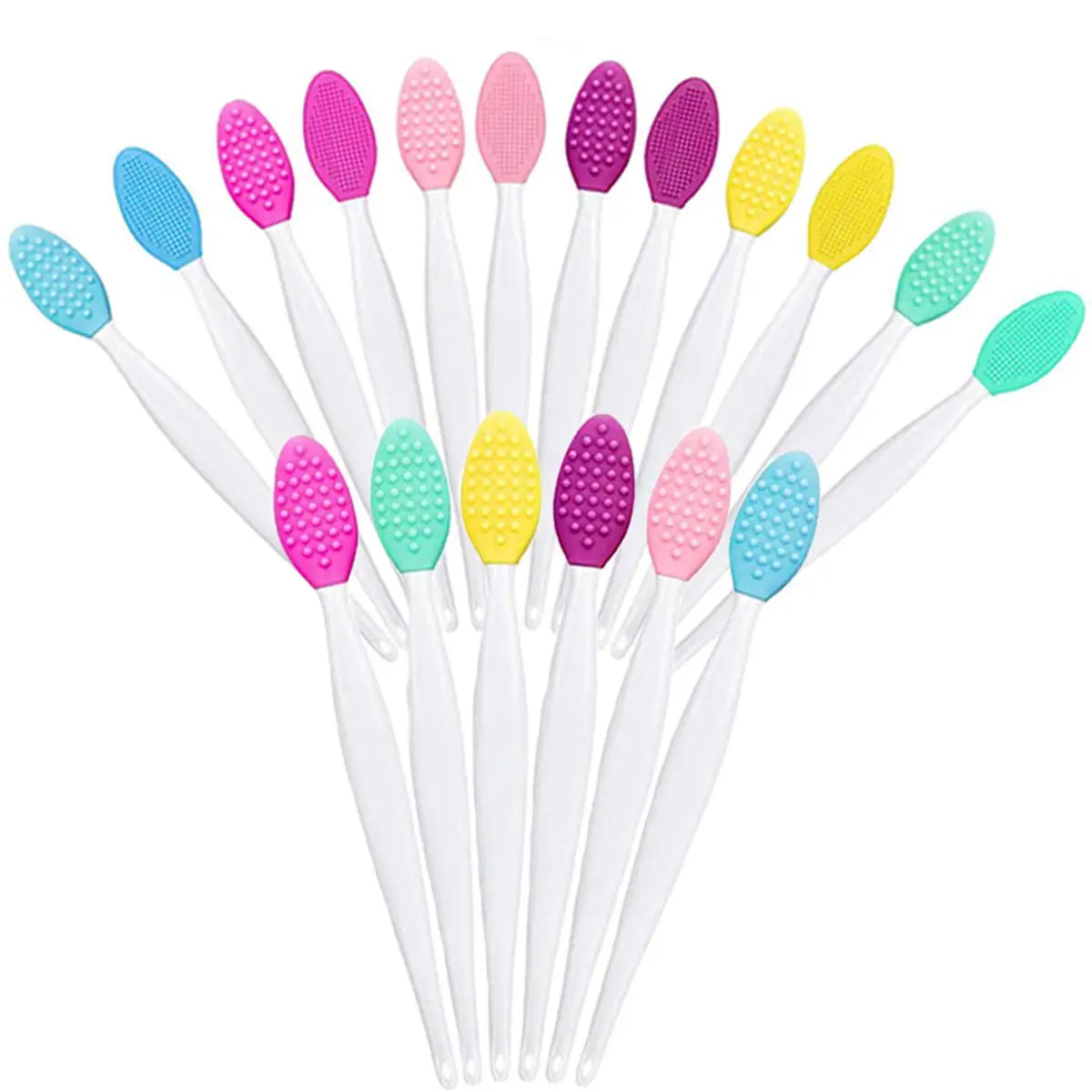 Wholesale Exfoliating Lip Brush Nose Cleaning Brush Double Side Soft Silicone Lip Scrub Tool & Nose Blackhead Remove Brush