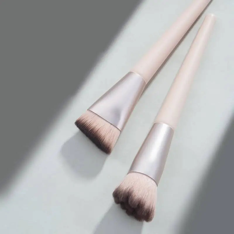 New Design AOQI AQ-580 Single Foundation Brushes for Makeup Flat Top with Wood Handle and Nylon Material for Face Use