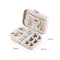 Wholesale Custom Travel Jewelry Box With Logo Small Ring Necklace Earring Joyero Jewellery Organizer Wedding Gift Case