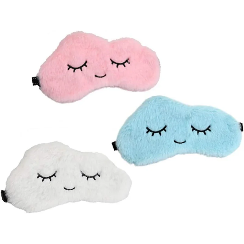 High Quality Cloud Shape Eye Mask Nap Eyeshade Sleeping Blindfold Soft Plush Eye Mask