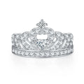 Somen 0.2Ct Crown Engagement Sterling Silver Rings Cubic Zirconia Full Inlay 925 Women Ring Wholesale