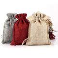 Reusable Jewelry Soap Hemp Burlap Linen Jute Bracelet Pouch Customize Small Jute Drawstring Bags Wholesale