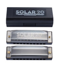 Kongsheng SOLAR20 Blues Diatonic Harmonica Beginners Easy Pronunciation Method Bronze Reed Brass Reedplate Stainless Steel Cover