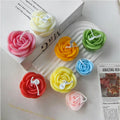 DIY Rose Shape Silicone Molds Soap Moulds Silicone Flower Candle Mold for Valentine's Day Candle Making Large Small Size