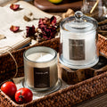 Customizable 4oz Aromatherapy Bell Jar Soy Wax Candle Spa Home Ornaments with Creative Logo Smokeless Essential Oil Feature