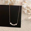 HOVANCI White Natural Baroque Pearl Choker Necklace for Women Simple Style Handmade Wedding Party Jewelry Gift