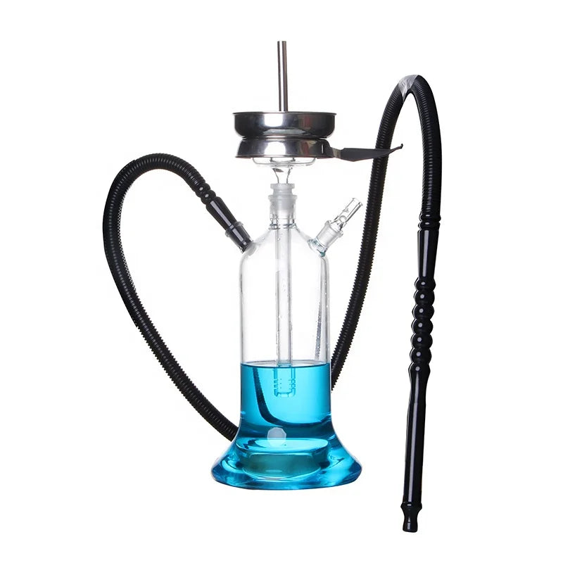 2023 Hot Selling Hookah Shisha Metal Glass Chicha Hookah Full Set with Charcoal Holder