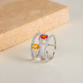 W0541 Abiding Jewelry Manufacturer Wholesale Price Multi Natural Sapphire Gemstone Lots 925 Sterling Silver Finger Rings
