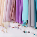 Zifeng OEM Bufandas Al Por Mayor New Fashion Pendant Plain Chiffon Hijab