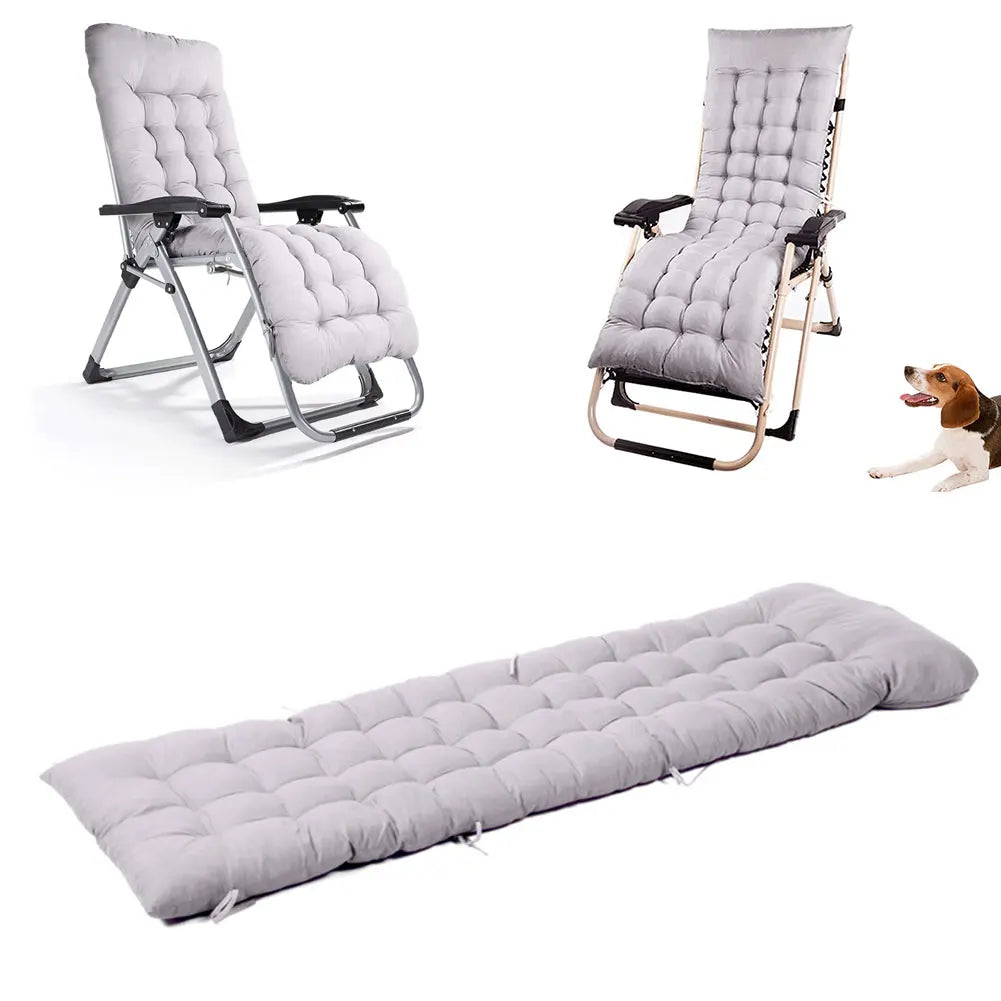 Longer Mat Garden Sun Patio Recliner Relax Sunbed Thick Cushion Promote Sleep Soft Comfortable Indoor Outdoor Beach Camp Mat