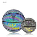 BERTER Branded Holographic Dazzling Light-up Basketball Competition Street Gift Reflective Basketball Customizable Gift Box