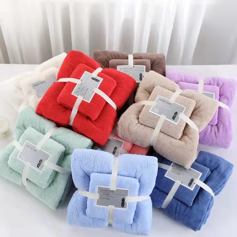 Custom Microfiber Bath Towel 100otton Luxury Gift Set Adults Bathroom Terry Cotton  Soft Towel Clothing  2 Piece Set Women