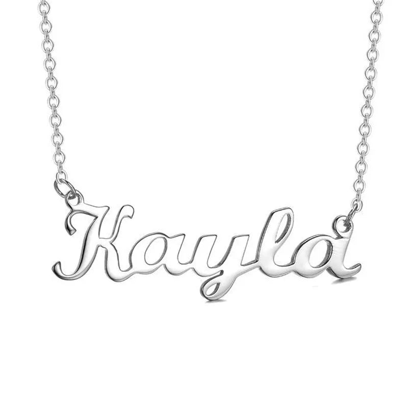 Wholesale Vendor Alphabet Letter Personalized Custom Name Engagement Wedding 925 Sterling Silver Women's Necklace