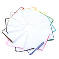 Handmade Mens White Pocket Squares 100 Cotton White  Handkerchief Wholesale High Quality