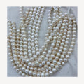 DIY Natural Pearls Beads 11-12 mm Round Freshwater Pearl in Strand for Jewelry Findings Making Wholesale One Piece Shipping