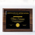 Personalized Wood Engraved Award Plaque Recoginition Service Wood Plaque for Corporate Gift Achievement