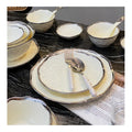 Wholesale White/Pink Porcelain Modern Tableware for Two People User Ceramic Dinner Plates Bowl Set Dinnerware Sets With Gift Box