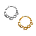 ASTM F136 TitaniumThorns Flower Vine Septum Hoop Clicker Nose Ring Helix Cartilage Upper Lobe Piercing Earrings Body Jewelry