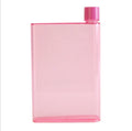 Flat Notebook Water Bottle Hot Sale Portable Plastic Flat Drinking BPA Free Plastic Free Sample Minimalist PS Unisex TOUR 1 PCS