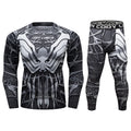 Wholesale Custom Design Athletic Running Shirt Gym Wear Compression Mens Fitness Clothes Set