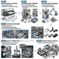 China Custom Sheet Metal Stamping Parts Copper Aluminum Stainless Steel Bending Welding Laser Cutting Service