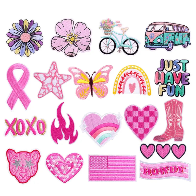 Custom Cute Cartoon Applique Embroidery Patches for Clothes Iron on Patches Bulk Wholesale Embroidered Patch