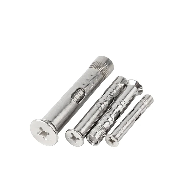 Stainless Steel 304 316 Cross Recessed Flat Head Expansion Bolt Door Window Built in Sleeve Anchor