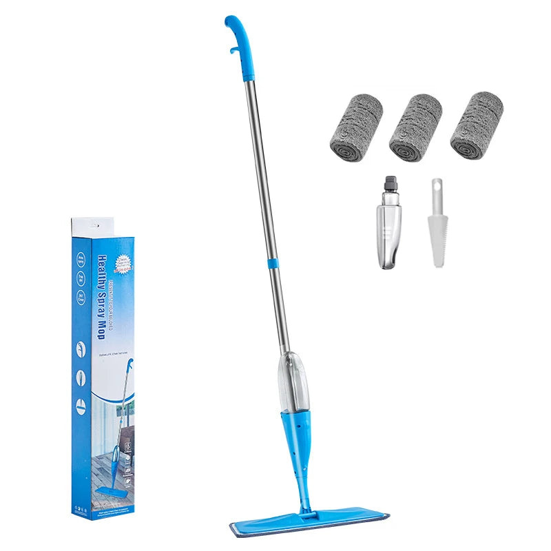 2024 Hot Sales Multifunctional Microfiber Flat Spray Mop Easy Cleaning for Floors Dry Wet Spray Mop for Floor Cleaning