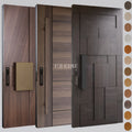 China Top Factory Custom Ghana Luxury Modern House Outside Door Oversized Pivot Entry Door Modern Solid Wood Exterior Front Door