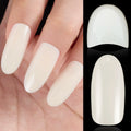 2024 New Extended Natural Color ABS Nail Flakes Reusable French Nail Art Plate 120 Pieces Per Box Square No Polishing Required