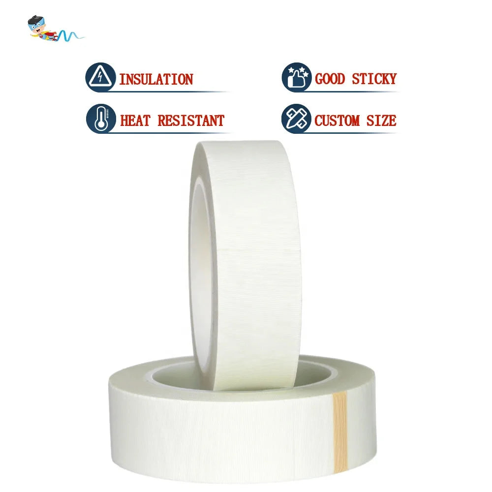 High Temperature Heat Resistant Flame Retardant Fireproof 69 Class H Insulation Wiring Harness Glass Cloth Electrical Tape