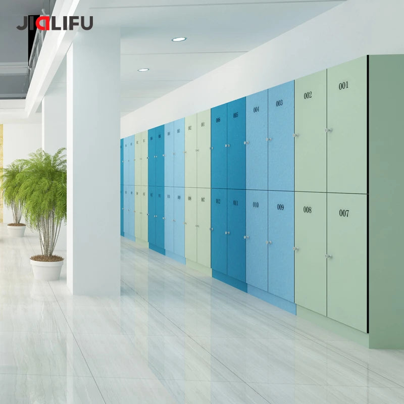 Jialifu Modern New Design Fireproof HPL Gym Lockers Waterproof Swimming Pool Locker