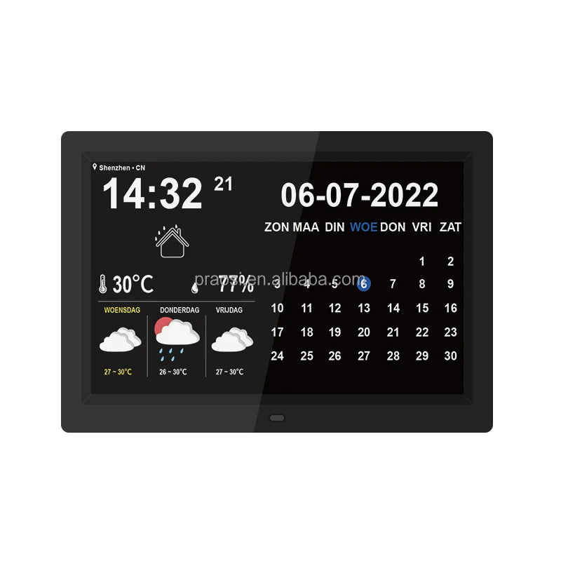 2025 New Arrival Large Display 7 8 10 12 Inch Wall Desk Clock XXL Size Dementia Digital Calendar Day Clock With Remote Control