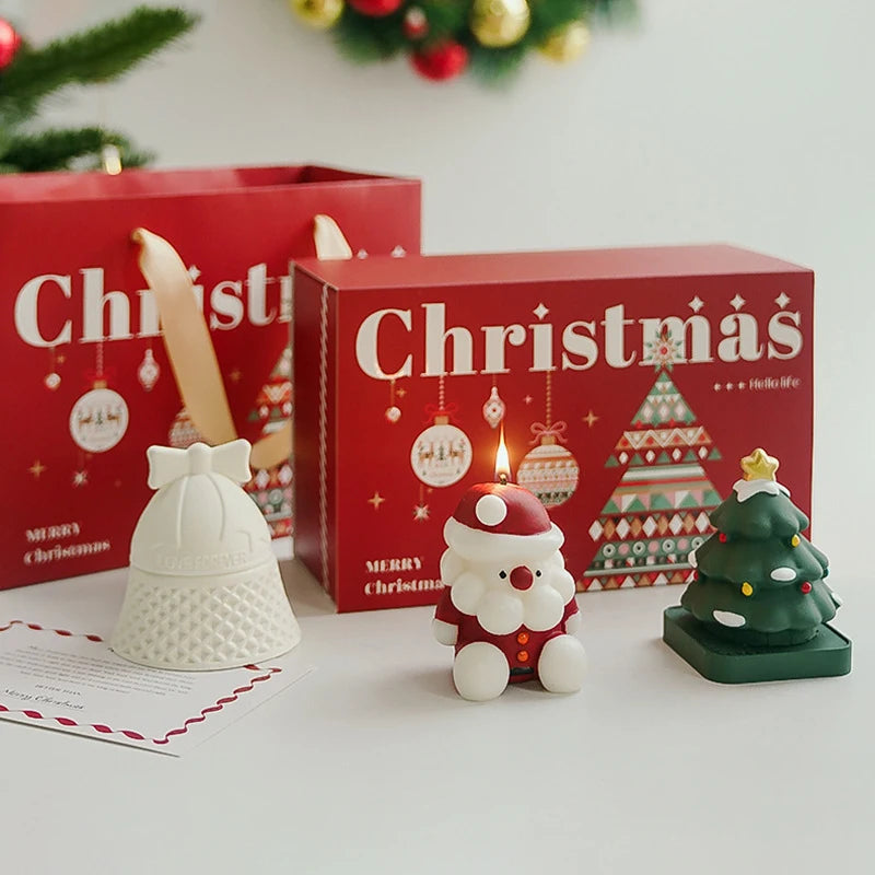Christmas Scented Candle Hand Gift Suit Atmosphere Handmade Fragrance Decoration Candle Christmas Gift