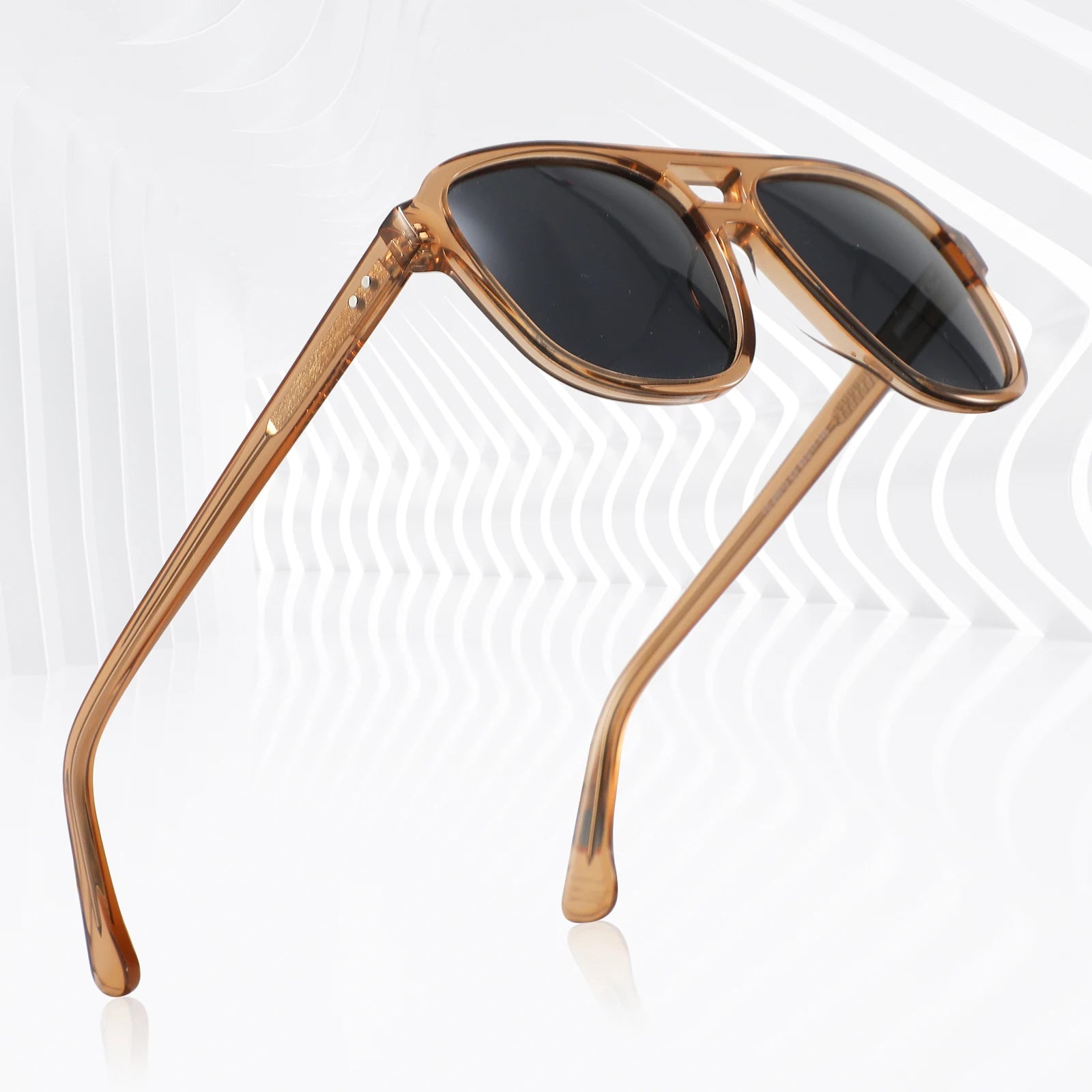2025 Promotional Gift Sunglasses Acetate Frame Spring Hinge Polarized Lens Acetate Sunglasses