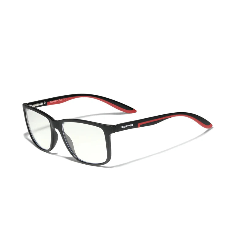 KINGSEVEN 2022 TR90 New Design Blue Light Blocking Square Optical Prescription Eyewear Unisex 9006A Polycarbonate Lenses Reading