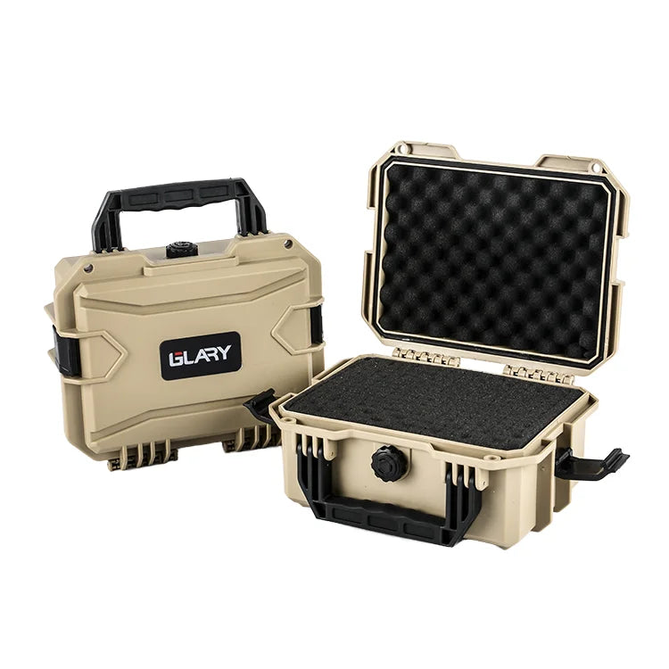 For GLARY Customizable Hard Plastic Concealed Hunting Case Waterproof Shockproof Hand Gun Storage Box for Firearms OEM ODM