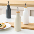 Hot Selling Kitchen Matte Cooking Ceramic Oil Dispenser Classic Steamable Customizable Food Contact Safe