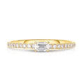 LOZRUNVE 925 Sterling Silver Pave CZ Stone Pear Heart Bagutte Emerald Shaped Cut Deliate Stacking Ring Set for Women
