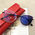 Anti Blue Light Alloy Gold Spring Hinge Cat Eye Lunett Photogray Femelle Antireflet 2026 Lenses Photochromic Glasses Women