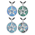 New Arrival Men's 925 Sterling Silver Tetragrammaton Pentagram Amulet Necklace Element Design Weddings Parties Engagements