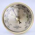 90mm  Metal Weather Station Barometer Insert  Silver Gold