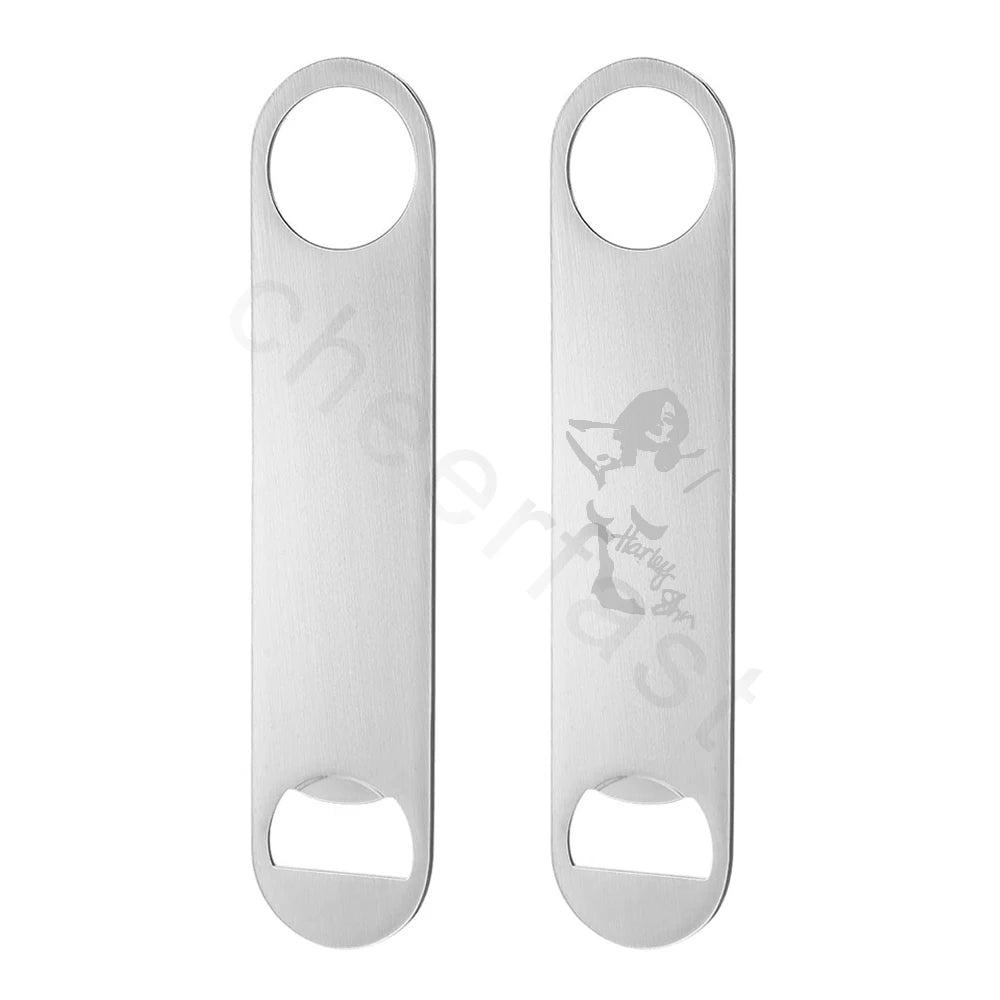 Manufacturer Direct Selling Flat Stainless Steel Beer Bottle Opener Silver for Bar Flat Stainless Steel Beer Opener