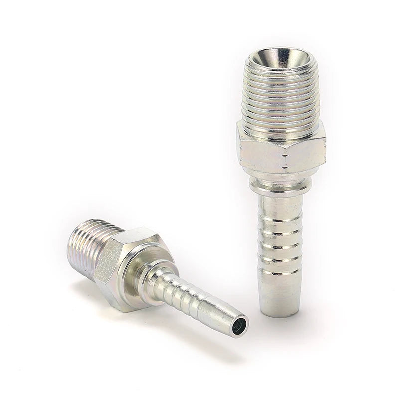 15611 Carbon Steel High Pressure Smooth Zinc Plated NPT Thread Forged Hydraulic Hose Fitting for Machinery