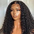Full Density Kinky Curl 100% Human Hair Lace Front Wigs Virgin Human Hair Water Curly Wave Glueless HD Lace Front Wigs for Women